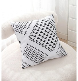 Lenjerie de pat din microsatin alb-negru pentru pat de o persoană cu 3 piese 140x200 cm Roberto – My House