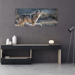 Tablou - Lupul urlător (120x50 cm)