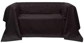 Husa din velur micro-fibra pentru canapea, 140 x 210 cm, maro 1, Maro, 140 x 210 cm