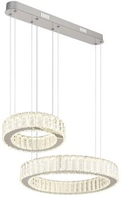 Lustra suspendata cu telecomanda design modern Mucky crom 50cm