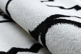 Covor Sketch - F343 cremă și negru marocani Trellis