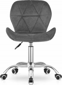 OFERTA Scaun de birou gri AVOLA VELVET II. calitate