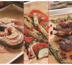 Hartie de copt Klausberg KB 7903, Rolă 20 m, 38 cm, -40 pana la 230°C, Utilizare universala, Neaderent, Maro