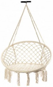 Leagan copii si bebelusi pentru interior si exterior Novokids™ Round Textile Swing, Suspendabil, 0+ ani, Pozitie somn, Maxim 120 kg, Pentru casa si