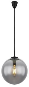 Pendul modern Joel negru, fumuriu 30cm