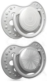 Lovi Suzete dinamice din silicon 3-6m, Harmony Băiat - gri