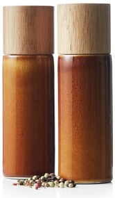 Set de râșnițe de sare și piper chihlimbar 2 buc. din ceramică Gastro Amber – Bitz