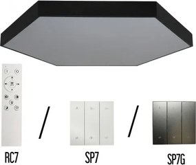 Plafonieră LED, 240 W, 230 V, 3000/4000/6500 K, Ø 120 cm, negru