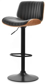 Scaun Hamand (nuc închis + negru). Promo -9%. 1110618