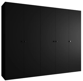 Dulap de haine 250 cm Parna 1 (Negru + Negru). 1125893