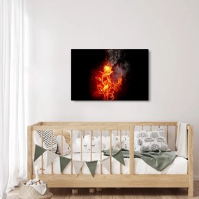 Tablou - Trandafiri în foc (90x60 cm)
