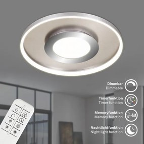Plafonieră LED dimabilă Briloner 3640-012 FRAME LED/25W/230V 2700-6500K + telecomandă