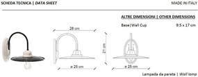 Aplica de perete design clasic realizata manual POTENZA