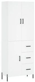 3195907 vidaXL Dulap înalt, alb, 69,5x34x180 cm, lemn compozit