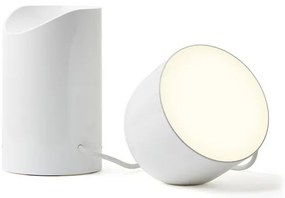 Lampă de masă ORBE, albă lucioasă - LEXON