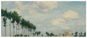 Tablou - Johan Barthold Jongkind, The Towpath, reproducere (120x50 cm)