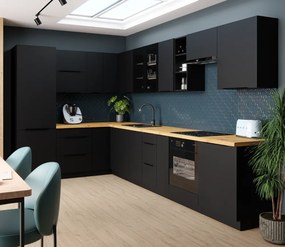 Dulap superior, negru, SIBER 80 GU-36 1F