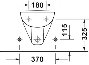 Duravit 22371500002 - Bideu suspendat D-CODE, ceramică, alb lucios