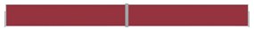 Copertina laterala retractabila de terasa, rosu, 140 x 1200 cm Rosu, 1200 x 140 cm