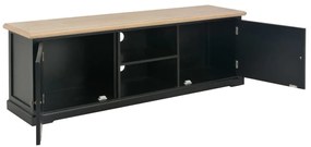 249886 vidaXL Comodă TV, negru, 120 x 30 x 40 cm, lemn