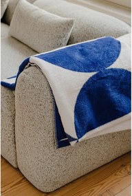 Pătură albastră/crem 150x200 cm Tul – noo.ma