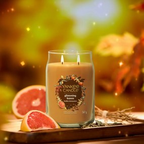 Lumânare parfumată mare Yankee Candle Signature Glistening Leaves, 567 g, L