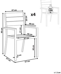 Set scaune 6 buc. Pronto (gri). 1011541