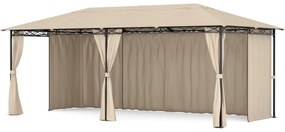 Blumfeldt Mondo 3x6 Foișor cu cadru metalic și pereți laterali.