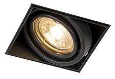Spot integrat negru GU10 rotativ și înclinabil fără cadru - Oneon
