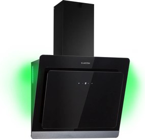 Klarstein Aurora Eco 60, hota, 60 cm, montată pe perete, 585 m³/h, A+, control tactil, negru