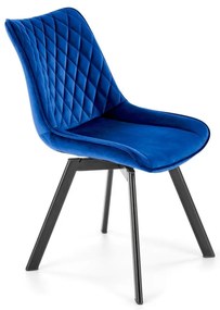 Scaun K520 velvet bleumarin