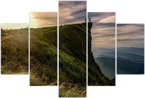 Tablou - Femei la stânci (150x105 cm)