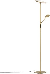 Lampă de podea modernă din alamă, inclusiv LED reglabil - Divana