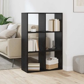 vidaXL Dulap pentru cărți Stejar negru 69.5 x 29 x 103.5 cm