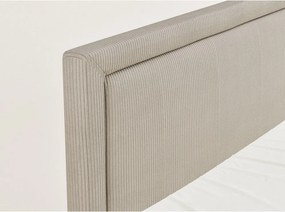 Pat boxspring bej cu spațiu de depozitare 180x200 cm Fresco – Maison de Rêve