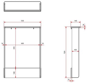 Masă de Înfășat/Extensie pentru Comodă AMORI, Alb (Pin Masiv și MDF), Design Romantic – Vipack