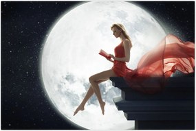 Tablou - Femeia sub clar de lună (90x60 cm)