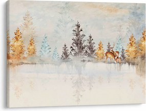 Tablou - Pădure în acuarelă (70x50 cm)