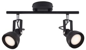 Spot Nordlux ASLAK 2xGU10/35W/230V negru