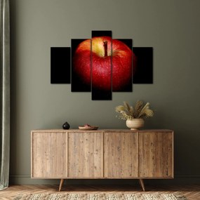 Tablou cu măr pe fundal negru (150x105 cm)
