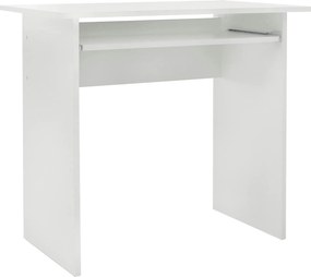 Masa birou VERNER NEW, alb, DTD laminat, 82x50x75 cm