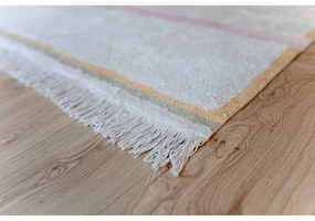 Covor roz/crem lavabil/țesut manual din bumbac 140x200 cm Lanes Vintage Nude – Lorena Canals