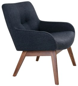 Fotoliu din lemn de nuc House Nordic London, culoare închisă