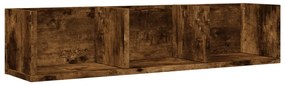 840437 vidaXL Dulap de perete, stejar fumuriu, 75x18x16,5 cm, lemn compozit