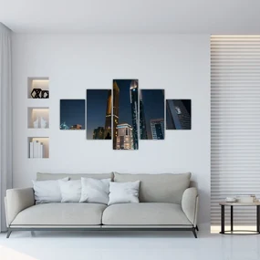 Tablou cu orașul nocturn (125x70 cm), în 40 de alte dimensiuni noi