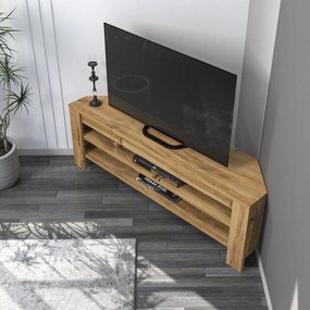 Comoda TV, Hanah Home, Corner, 120x40x30 cm, Stejar