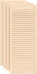 vidaXL Uși de dulap design lambriu 4 buc. 99,3x39,4 cm lemn masiv pin