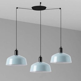 Lustra cu 3 pendule metal TATAWIN M blue