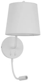 Aplica de perete moderna cu reader LED Sage alba NVL-9129329