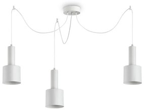 Lustra cu 3 pendule design modern HOLLY SP3 BIANCO 231587 IDL